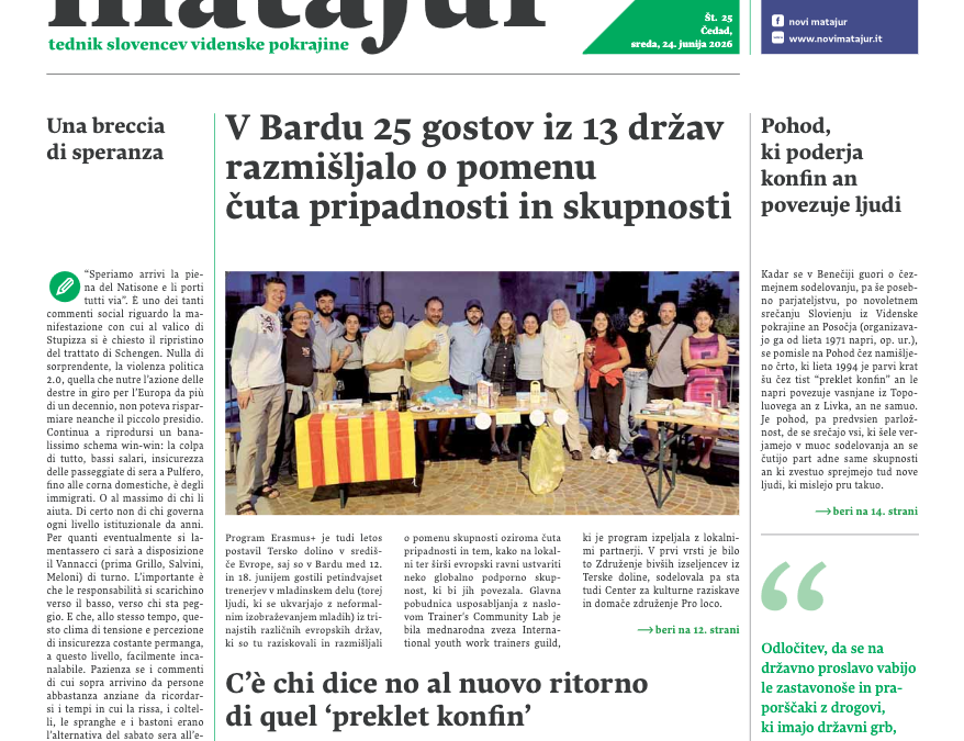 Sreda, 24. junija 2026