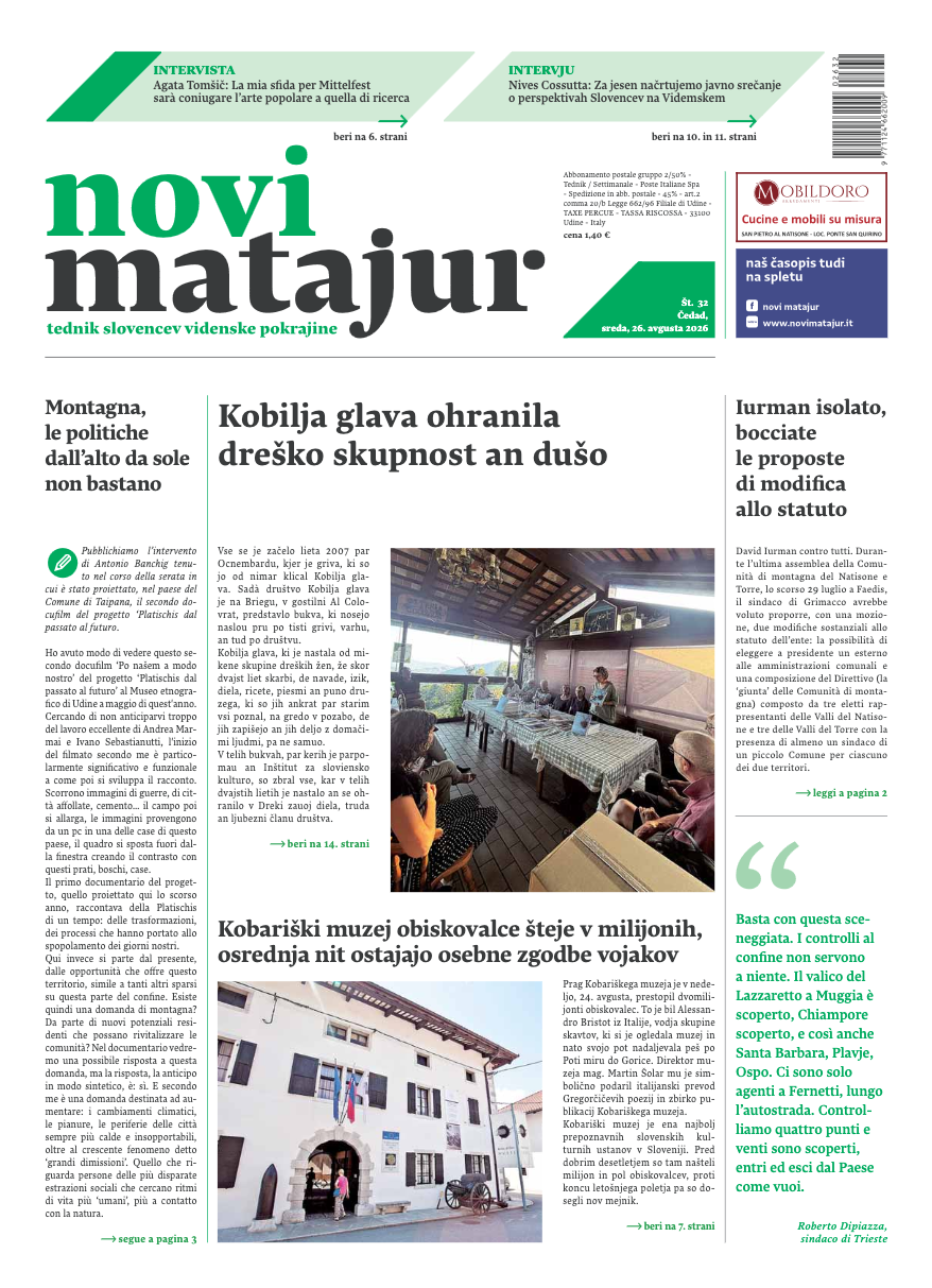 Sreda, 26. avgusta 2026